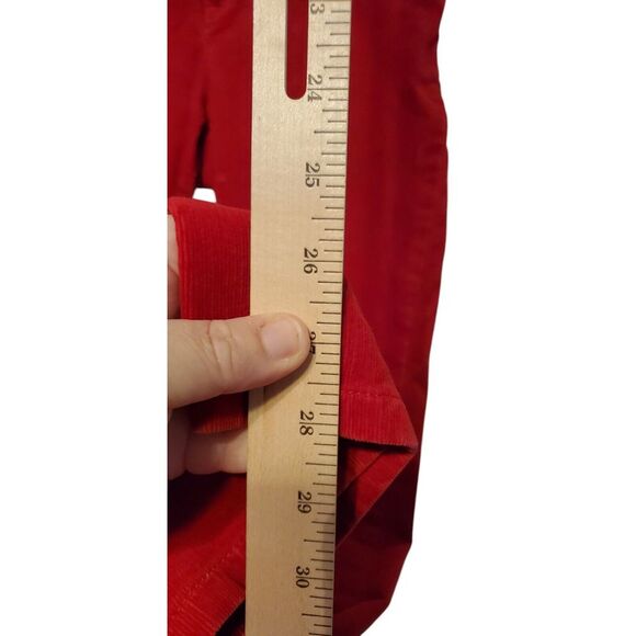Vintage Ralph Lauren‎ Straight Corduroy Jeans Pants Trousers Size 10 P 31x28 Red - Picture 6 of 10